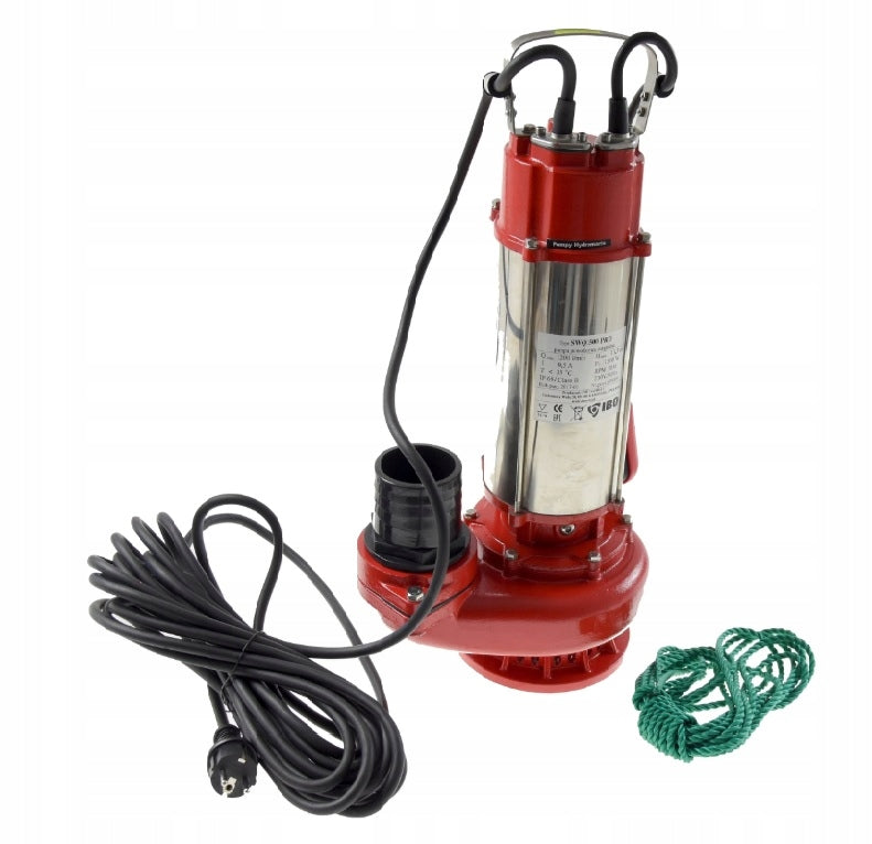POMPA ZATAPIALNA Z PŁYWAKIEM DO WODY POWODZIOWA IBO SWQ PRO1500 W 840000l/h