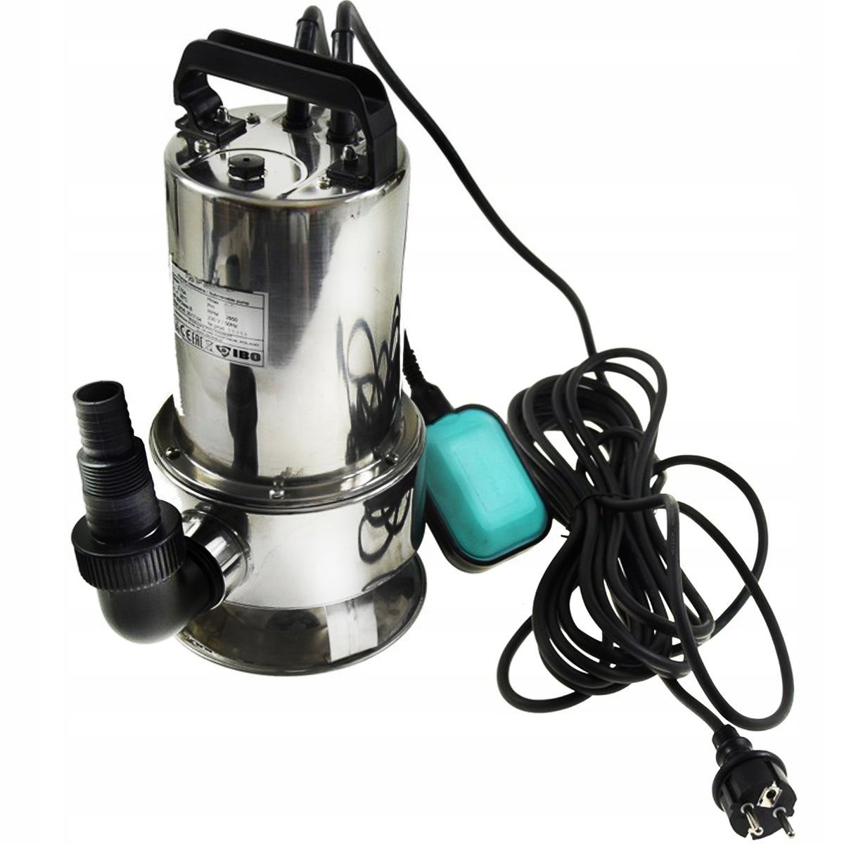 POMPA ZATAPIALNA Z PŁYWAKIEM DO WODY LEKKO BRUDNEJ IBO IP 550 INOX 230V