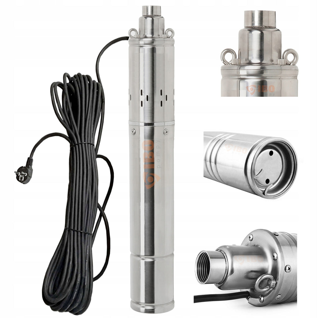POMPA GŁĘBINOWA ŚRUBOWA 3" IBO 1-50-0,25 SCR 0,25kW/230V 17L/MIN KABEL 15M