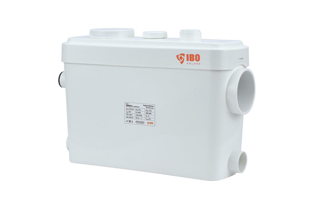 POMPA TOALETOWA SANITARNA Z ROZDRABNIACZEM DO ŚCIEKÓW - IBO SANIBO B 0,45KW