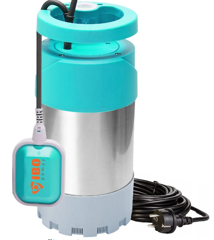 POMPA ZATAPIALNA Z PŁYWAKIEM DO WODY PODLEWANIA DESZCZÓWKI IBO 800W 5520l/h