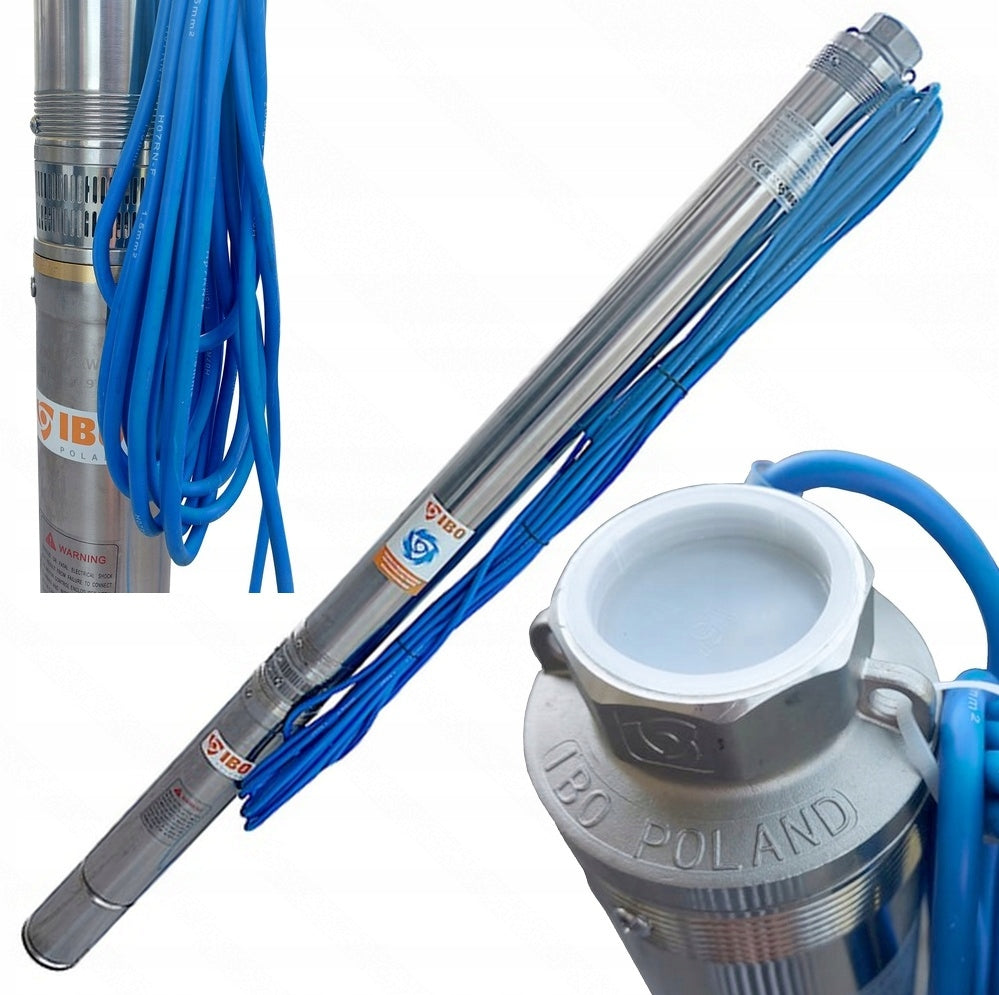 POMPA GŁĘBINOWA ANTYPIASKOWA IBO 3,5" IPRO 3-25 (1,8kW, 230V) 20M KABEL