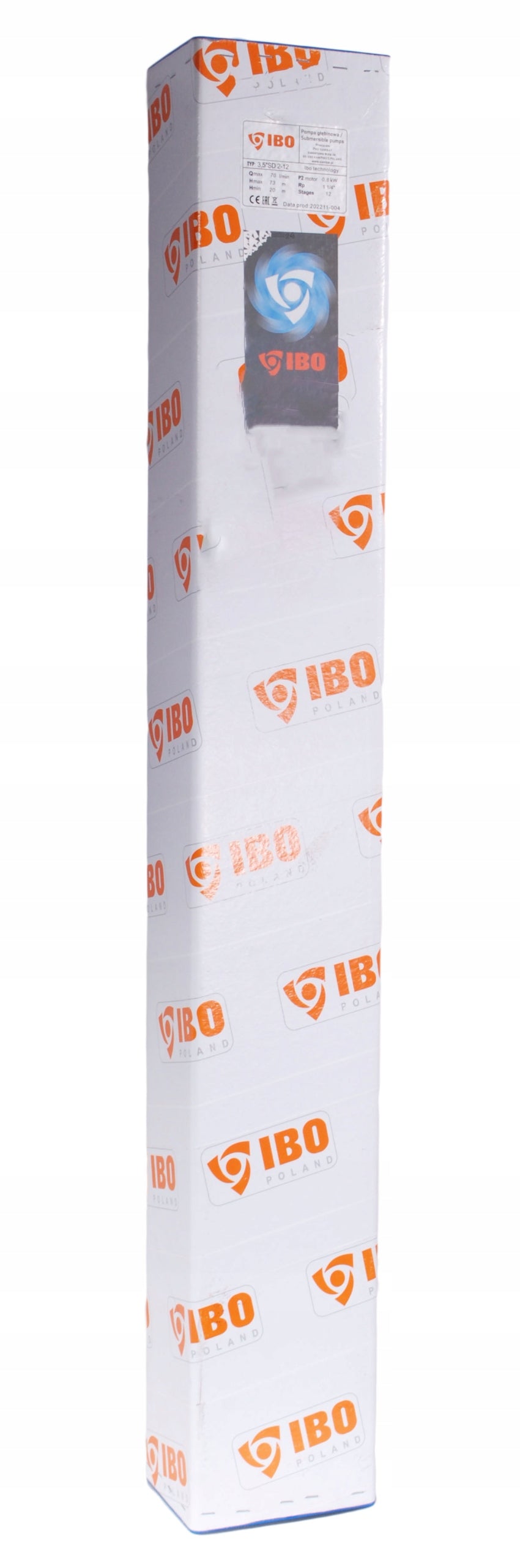 POMPA GŁĘBINOWA IBO 3,5" SD 2-12 0,8kW 400V 70L/MIN 20m KABLA ANTYPIASKOWA