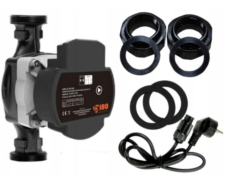 IBO POMPA CYRKULACYJNA OBIEGOWA AMG 25-40/180 ELEKTRONICZNA KABEL +ŚRUBUNKI