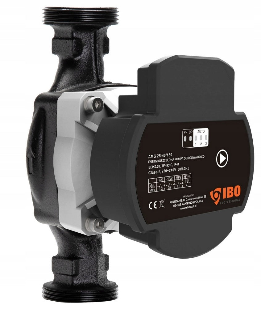 IBO POMPA CYRKULACYJNA OBIEGOWA AMG 25-40/180 ELEKTRONICZNA KABEL +ŚRUBUNKI