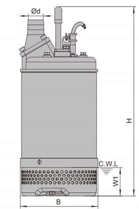 POMPA ZATAPIALNA Z PŁYWAKIEM DO WODY LEKKO BRUDNEJ IBO SWQ 750 W 235 L/MIN
