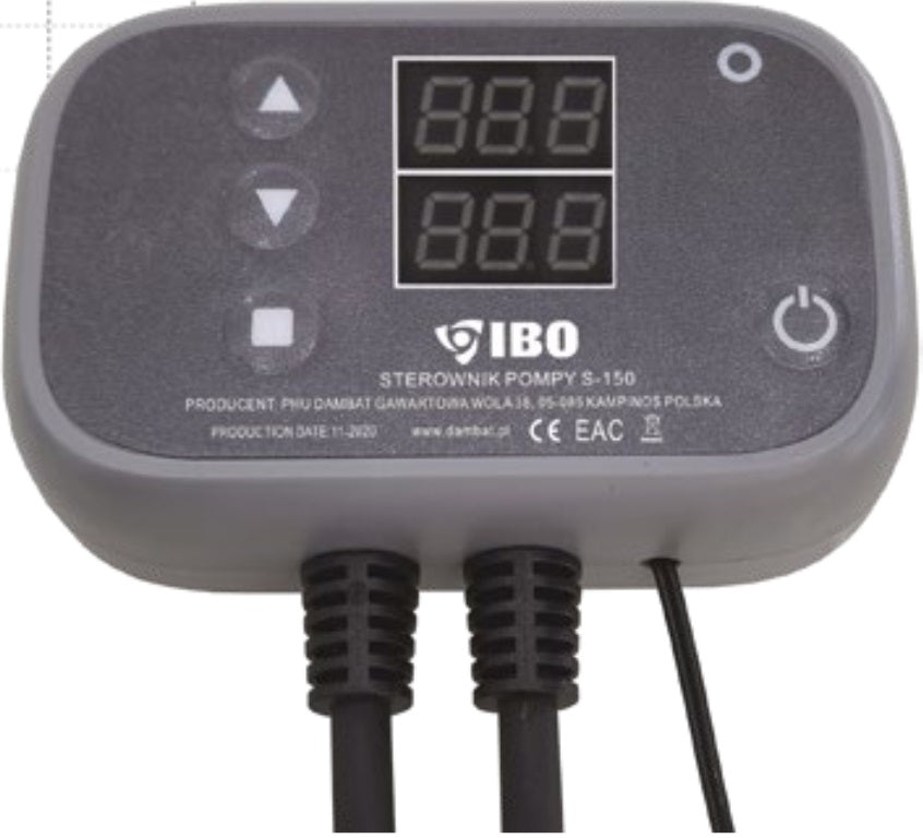STEROWNIK REGULATOR POMPY OBIEGOWEJ PIECA C.O. - IBO S-150 - WŁĄCZNIK LED