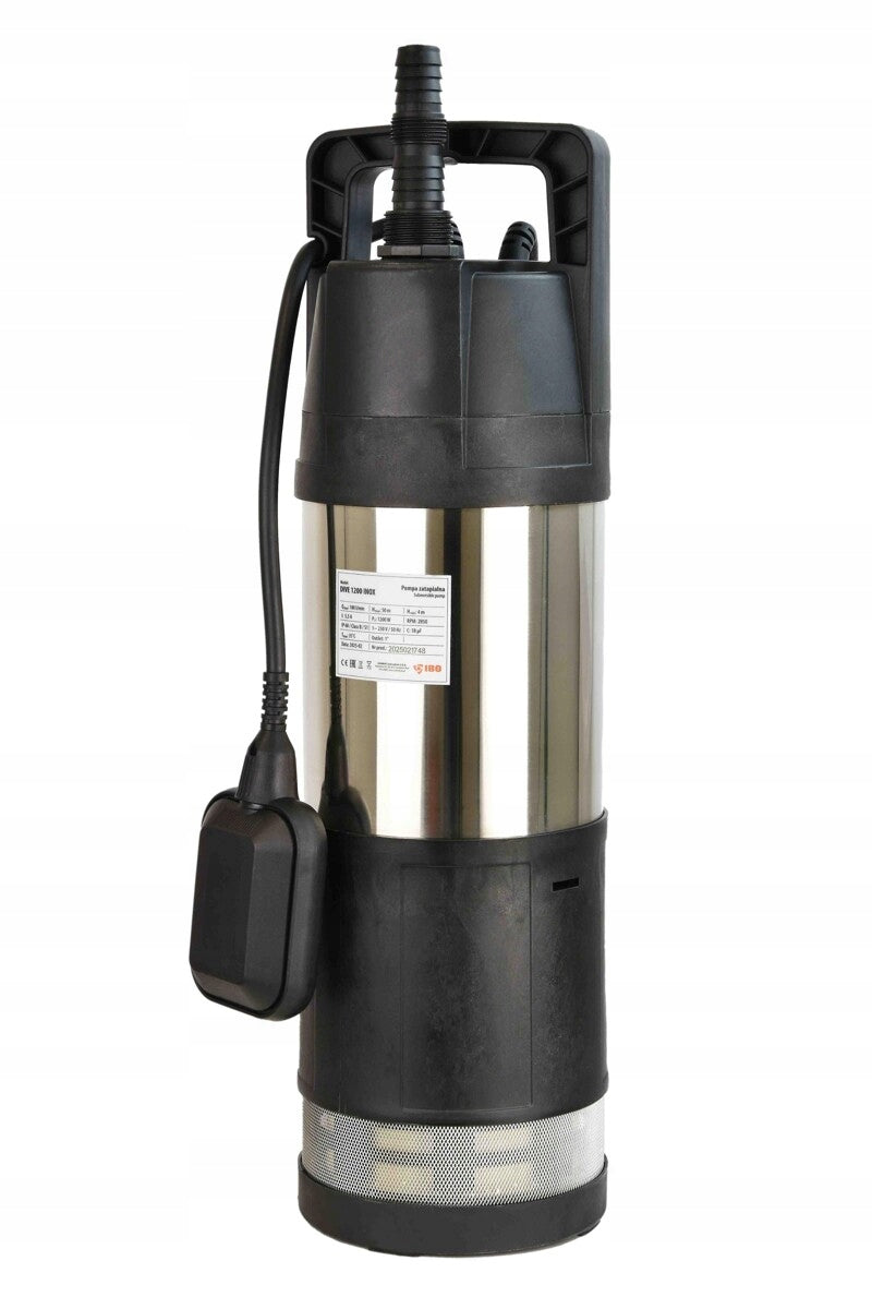 POMPA ZATAPIALNA DO DESZCZÓWKI AUTOMAT IBO DIVE 1200 INOX Z PŁYWAKIEM 230V