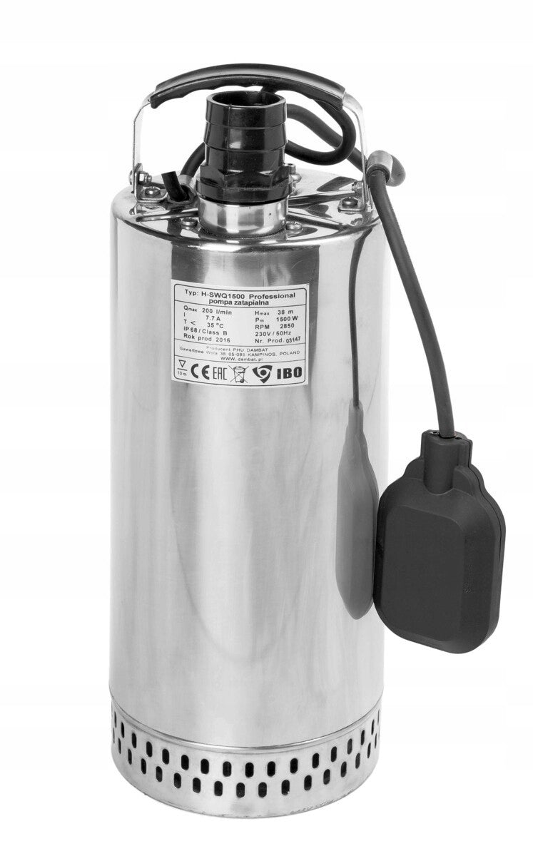 POMPA ZATAPIALNA Z PŁYWAKIEMD DO WODY BRUDNEJ IBO F-SWQ 1500 W 49800 l/h