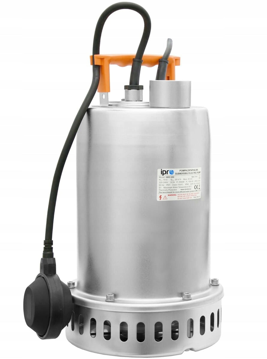 POMPA ZATAPIALNA Z PŁYWAKIEM IBO QBO 200 1,1kW 330 L/MIN DO WODY DESZCZOWEJ