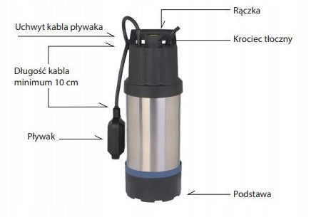 POMPA ZATAPIALNA DO WODY DESZCZÓWKI IBO RAINER 1200 AUTO STORM 1,2kW 230V