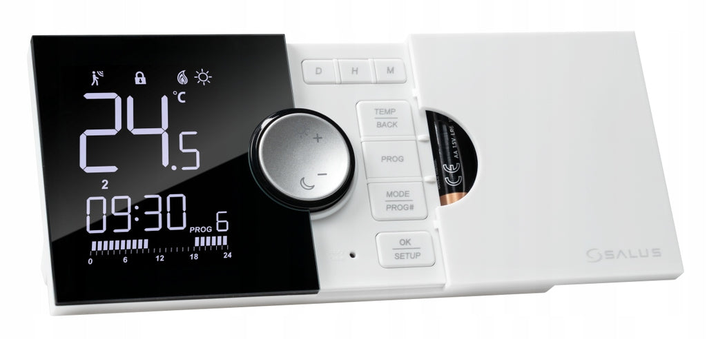 BEZPRZEWODOWY STEROWNIK REGULATOR TYGODNIOWY DO PIECA KOTŁA SALUS 091PRO-RF