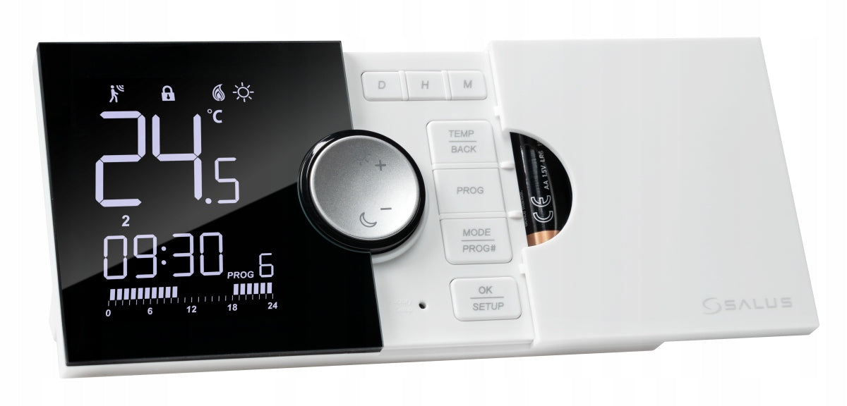 BEZPRZEWODOWY STEROWNIK REGULATOR TYGODNIOWY DO PIECA KOTŁA SALUS 091PRO-RF
