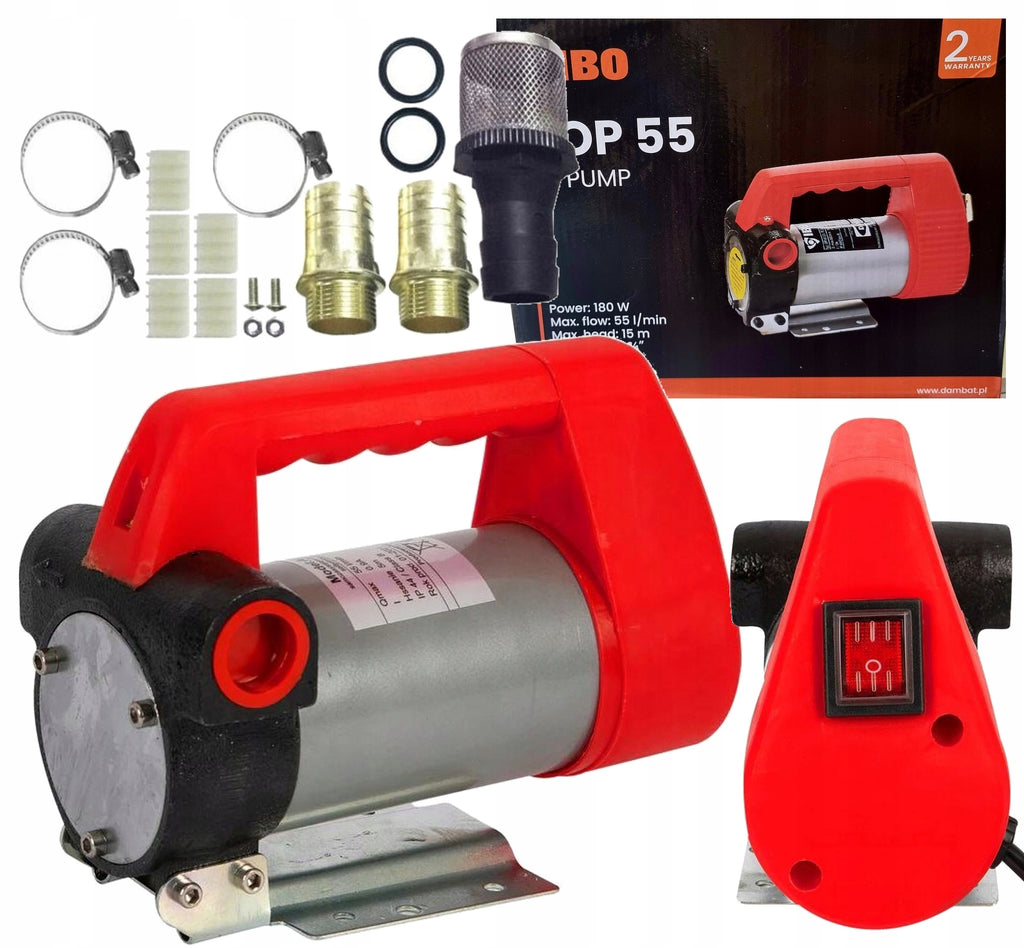 POMPA DO PALIWA ROPY OLEJU IBO 230V 55 L/M AOP 55 - PRZENOŚNA WYDAJNA CICHA
