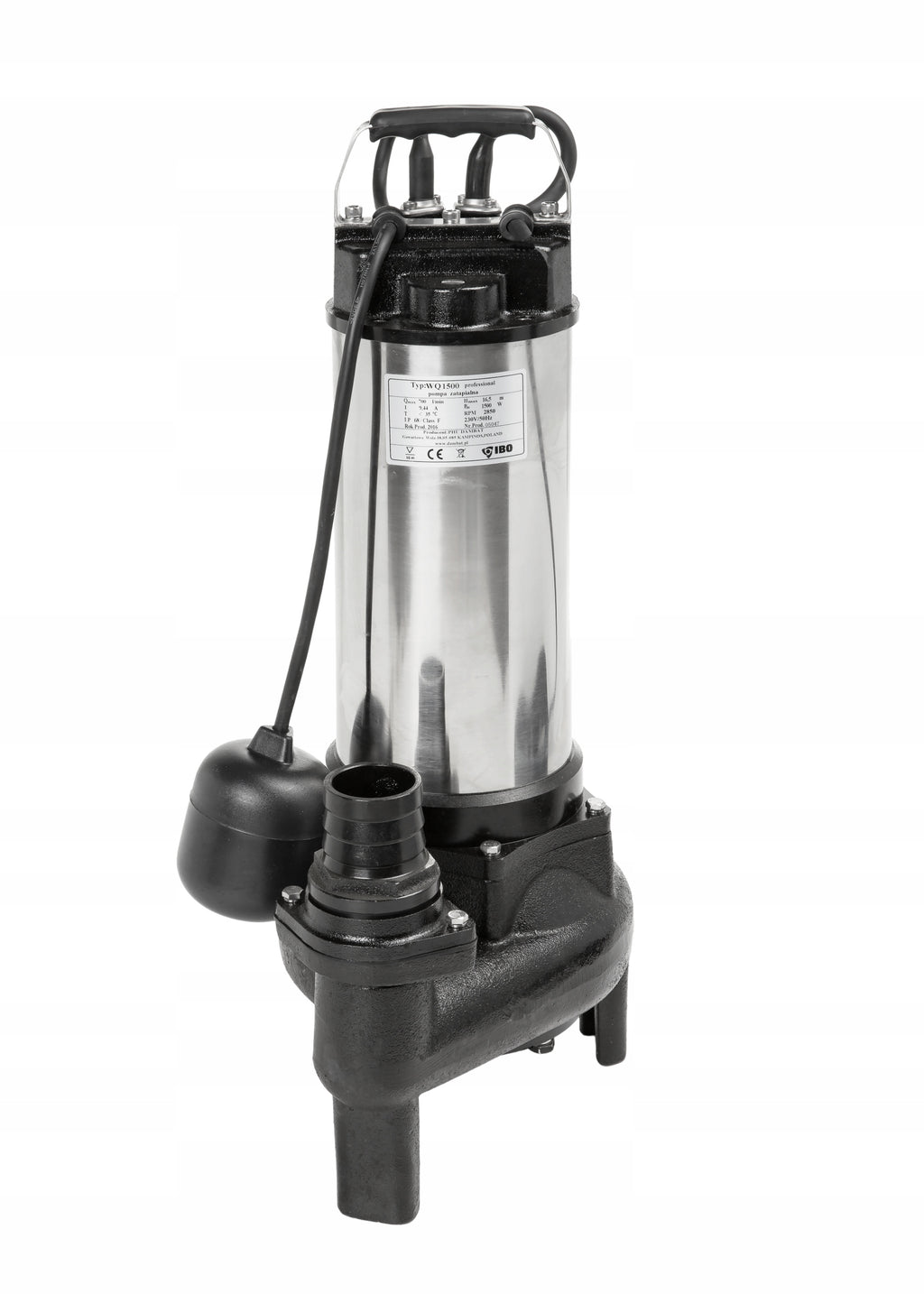 POMPA ZATAPIALNA Z PŁYWAKIEM DO ŚCIEKÓW SZAMA IBO WQ 250 PROFESSIONAL 250 W