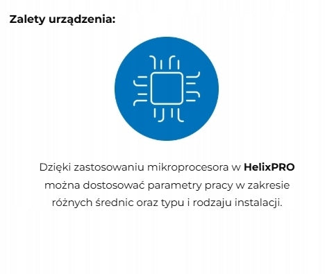 DOMOWY UZDATNIACZ ZMIĘKCZACZ IMPULSOWY WODY - KLARWOD HelixPRO