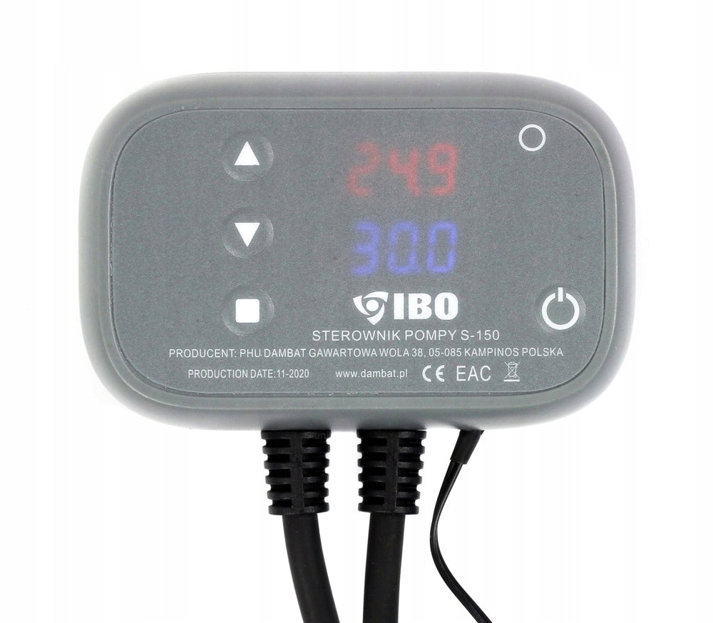 STEROWNIK REGULATOR POMPY OBIEGOWEJ PIECA C.O. - IBO S-150 - WŁĄCZNIK LED