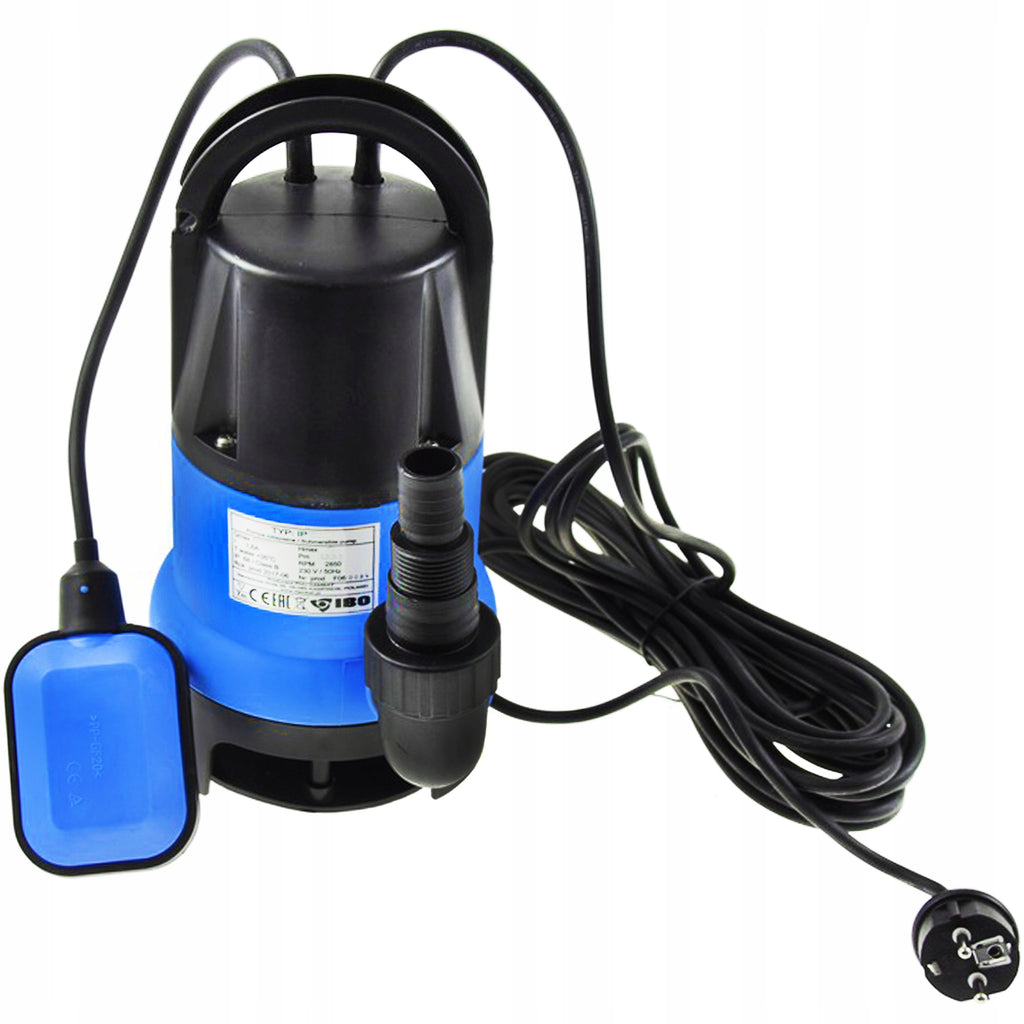POMPA ZATAPIALNA DO WODY BRUDNEJ Z PŁYWAKIEM IBO IP 900 235l/min 900 W