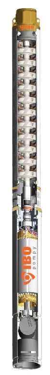 POMPA GŁĘBINOWA ANTYPIASKOWA IBO 3,5" SDM3/11 800W 105 l/min KABEL 20M