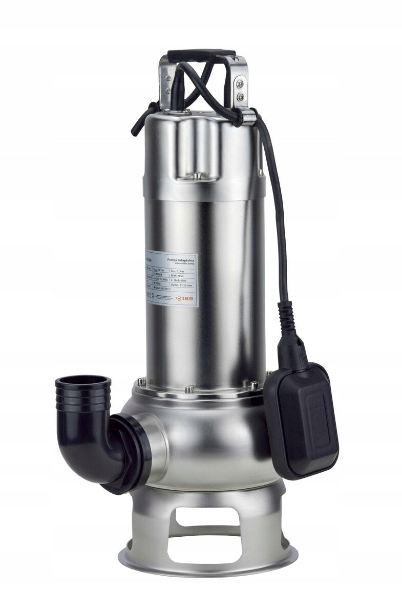 POMPA ZATAPIALNA Z PŁYWAKIEM DO WODY BRUDNEJ IBO ISQ 50-1500 230V 400L/min