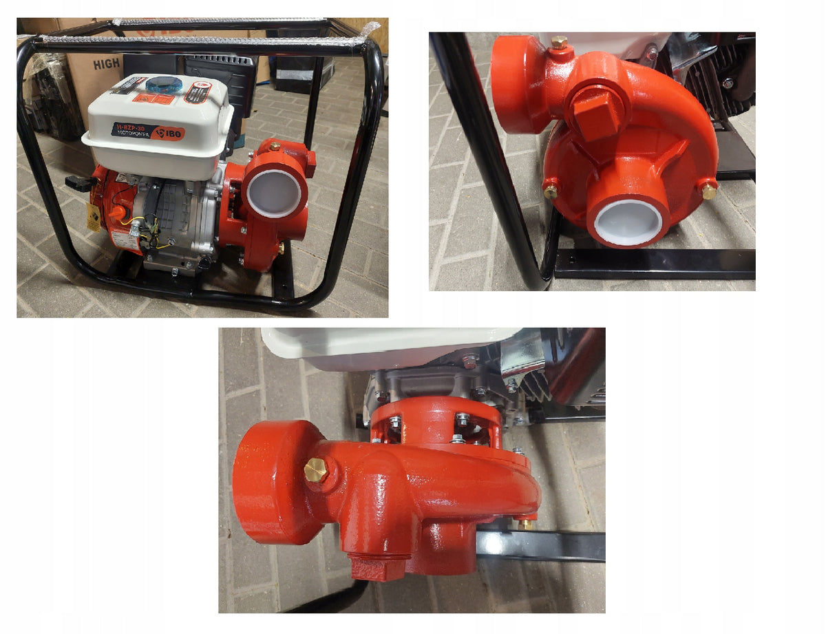 POMPA SPALINOWA MOTOPOMPA POWIERZCHNIOWA IBO H-BZP-30 9500 W 42000 l/h