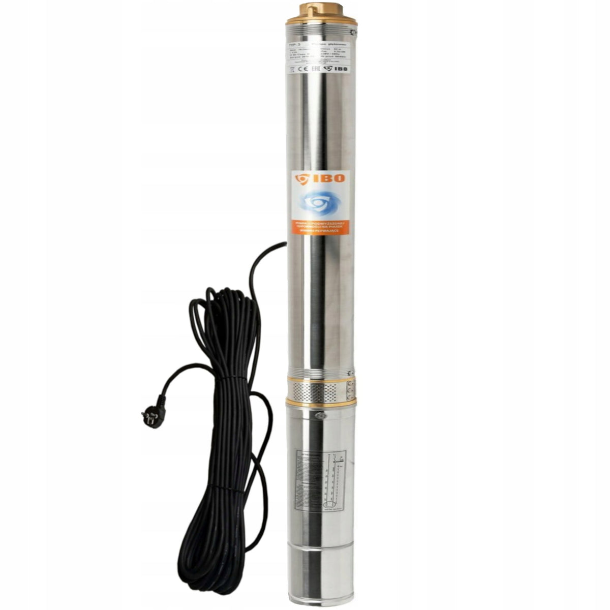 POMPA GŁĘBINOWA 3,5" IBO SD 5-14 1100W 6300l/h 400V 20M KABEL ANTYPIASKOWA
